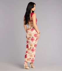 Blossom Beauty Floral Lace Maxi Dress