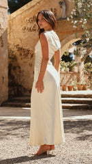 Auria Off Shoulder Maxi Dress - Yellow