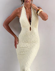 Ally Pastel Lace Maxi Dress