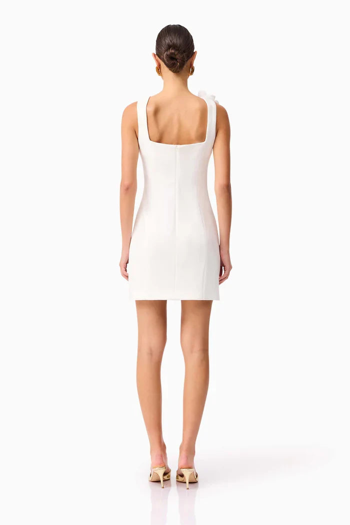 Chantelle Floral Mini Dress in White