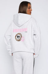 11th Street She's So Lucky Oversized Hoodie Leopard Splice