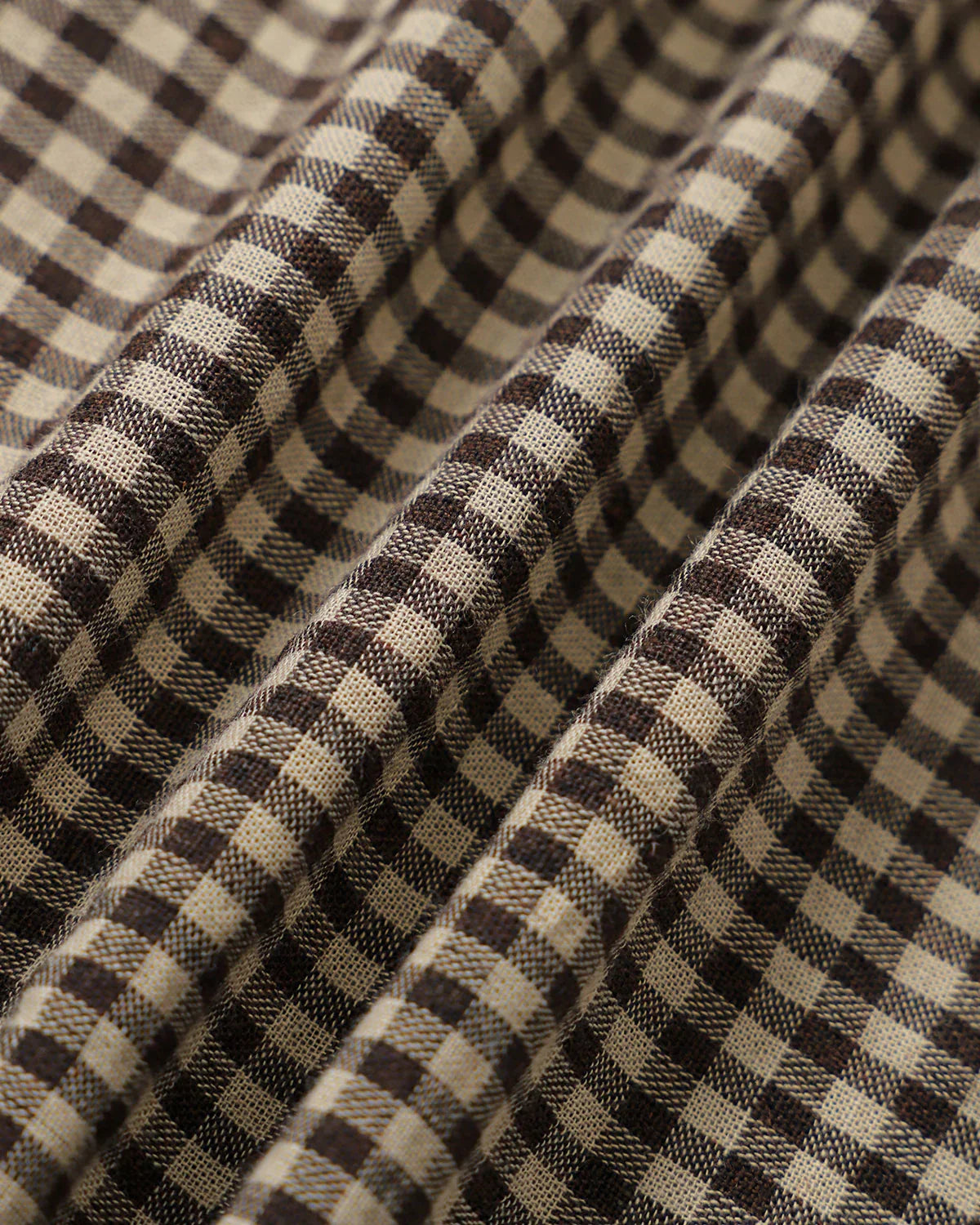 Brown Plaid Lapel Pleated Mini Dress